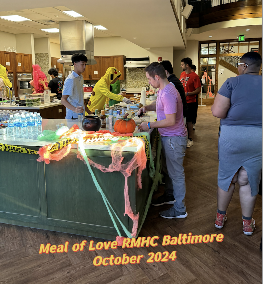 Monthly Meal of Love and Joy at RMHC Baltimore - Roots & Shoots